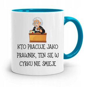 Kubek Błękitny Dla Prawnika Mecenasa Prezent