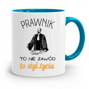 Kubek Błękitny Dla Prawnika Mecenasa Prezent