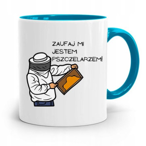 Kubek Błękitny Dla Pszczelarza Zaufaj Mi Jestem