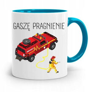 Kubek Błękitny Dla Strażaka Gaszę Pragnienie