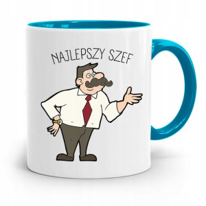 Kubek Błękitny Dla Szefa Najlepszy Szef Prezent