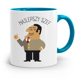 Kubek Błękitny Dla Szefa Najlepszy Szef Prezent