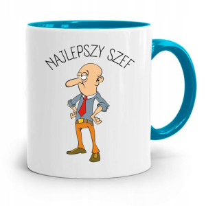 Kubek Błękitny Dla Szefa Najlepszy Szef Prezent