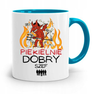 Kubek Błękitny Dla Szefa Piekielnie Dobry Prezent