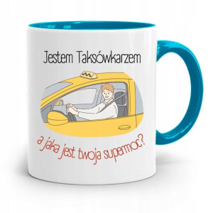 Kubek Błękitny Dla Taksówkarza Jestem Prezent