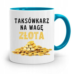 Kubek Błękitny Dla Taksówkarza Na Wagę Złota