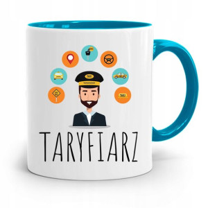 Kubek Błękitny Dla Taksówkarza Taryfiarz Prezent