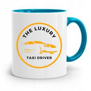 Kubek Błękitny Dla Taksówkarza Taxi Driver Prezent