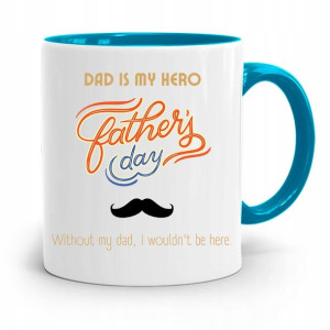 Kubek Błękitny Dla Taty Ojca Dad Is My Hero