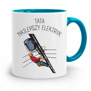 Kubek Błękitny Dla Taty Ojca Najlepszy Elektryk
