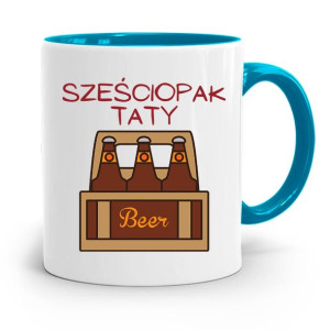 Kubek Błękitny Dla Taty Ojca Sześciopak Taty