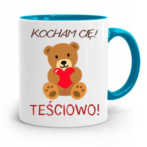 Kubek Błękitny Dla Teściowej Kocham Cię Teściowo