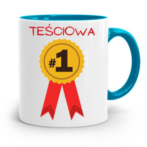Kubek Błękitny Dla Teściowej Teściowa Na Medal #1
