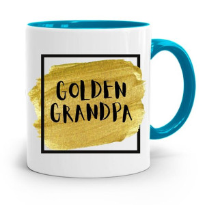 Kubek Błękitny Dzień Dziadka Golden Grandpa