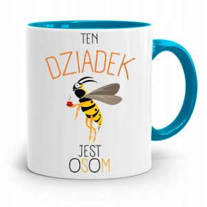 Kubek Błękitny Dzień Dziadka Ten Dziadek Jest Osą