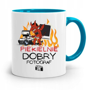 Kubek Błękitny Fotografa Piekielnie Dobry Prezent