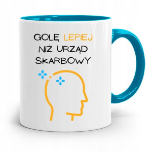 Kubek Błękitny Fryzjera Golę Lepiej Niż Skarbówka