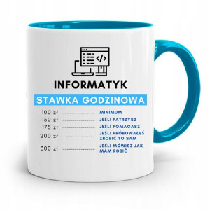 Kubek Błękitny Informatyka Programisty Stawka Za H