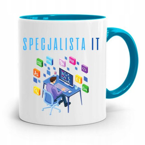 Kubek Błękitny Informatyka Specjalista It Prezent