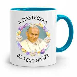 Kubek Błękitny Jan Paweł Ii Papież A Ciasteczko?
