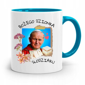 Kubek Błękitny Jan Paweł Ii Papież Bożego Dzionka