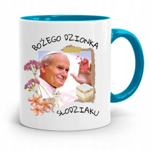 Kubek Błękitny Jan Paweł Ii Papież Bożego Dzionka