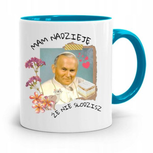 Kubek Błękitny Jan Paweł Ii Papież Mam Nadzieję