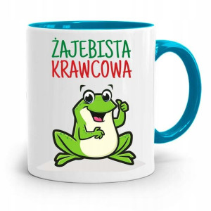 Kubek Błękitny Krawcowej Krawca Żajebista Krawcowa