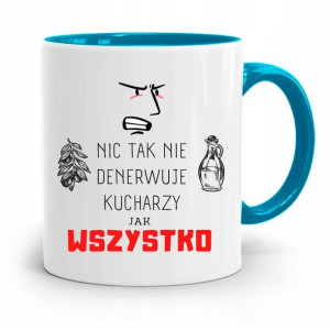 Kubek Błękitny Kucharza Którego Wszystko Denerwuje