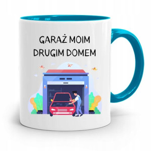 Kubek Błękitny Mechanika Garaż Moim Drugim Domem