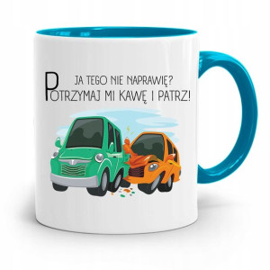 Kubek Błękitny Mechanika Potrzymaj Mi Kawę