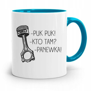 Kubek Błękitny Mechanika Puk Puk Kto Tam Panewka
