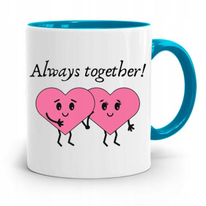 Kubek Błękitny Na Walentynki Always Together