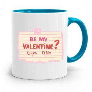 Kubek Błękitny Na Walentynki Be My Valentine