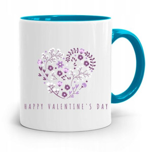Kubek Błękitny Na Walentynki Happy Valentine's Day