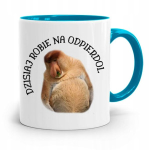 Kubek Błękitny Nosacz Janusz Robię Na Odpie*dol