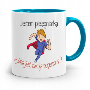 Kubek Błękitny Pielęgniarki Jestem Pielęgniarką