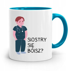 Kubek Błękitny Pielęgniarki Siostry Się Boisz