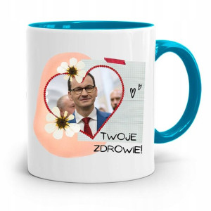Kubek Błękitny Politycy Premier Mateusz Morawiecki