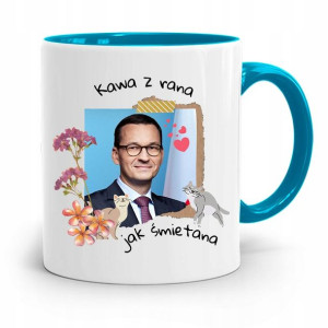 Kubek Błękitny Politycy Premier Mateusz Morawiecki