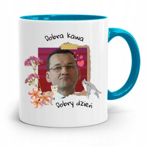 Kubek Błękitny Politycy Premier Mateusz Morawiecki