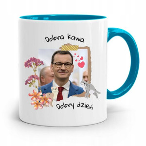 Kubek Błękitny Politycy Premier Mateusz Morawiecki