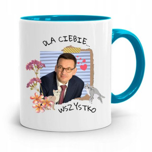 Kubek Błękitny Politycy Premier Mateusz Morawiecki