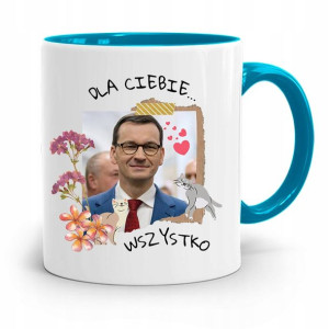 Kubek Błękitny Politycy Premier Mateusz Morawiecki
