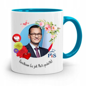 Kubek Błękitny Politycy Premier Mateusz Morawiecki