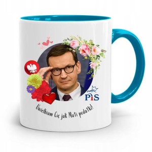 Kubek Błękitny Politycy Premier Mateusz Morawiecki