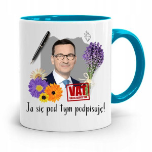 Kubek Błękitny Politycy Premier Mateusz Morawiecki
