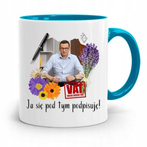 Kubek Błękitny Politycy Premier Mateusz Morawiecki