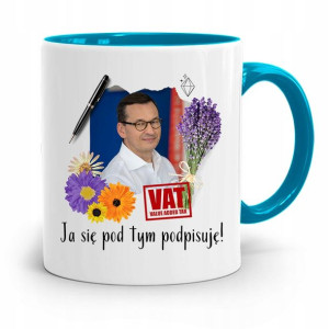 Kubek Błękitny Politycy Premier Mateusz Morawiecki