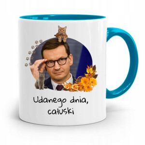 Kubek Błękitny Politycy Premier Mateusz Morawiecki